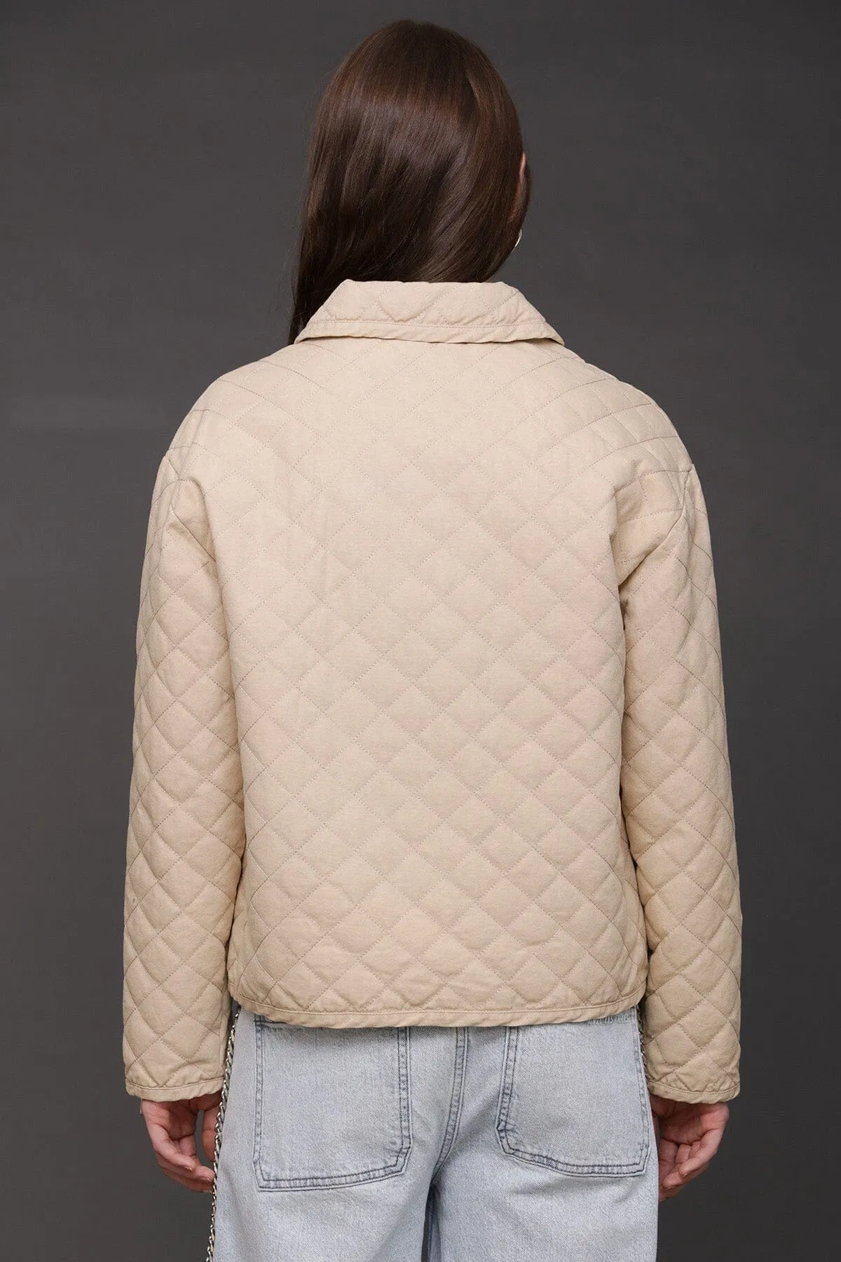 Quilted Cotton Field Jacket sold by Avec Les Filles product image thumbnail 4
