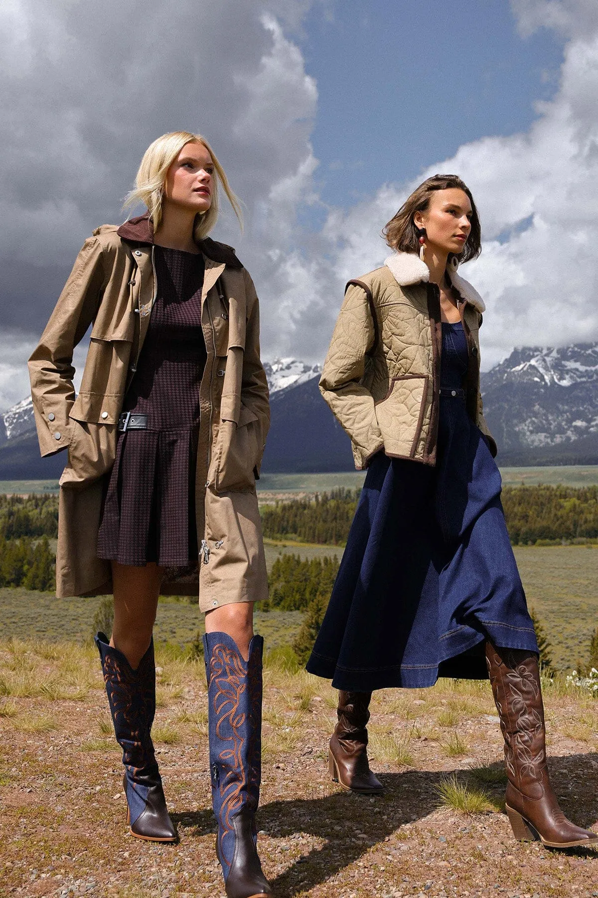 Contrast Trim Quilted Cotton Jacket sold by Avec Les Filles product image thumbnail 2