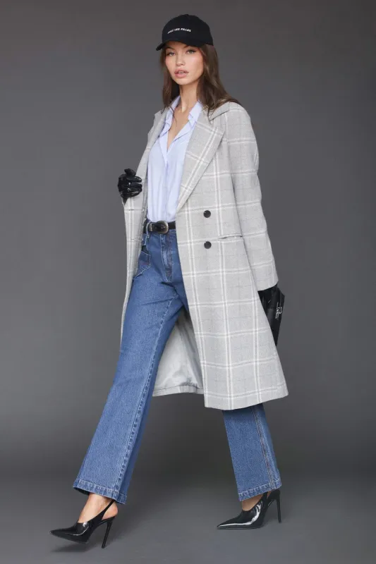 Plaid Relaxed Walker Coat sold by Avec Les Filles