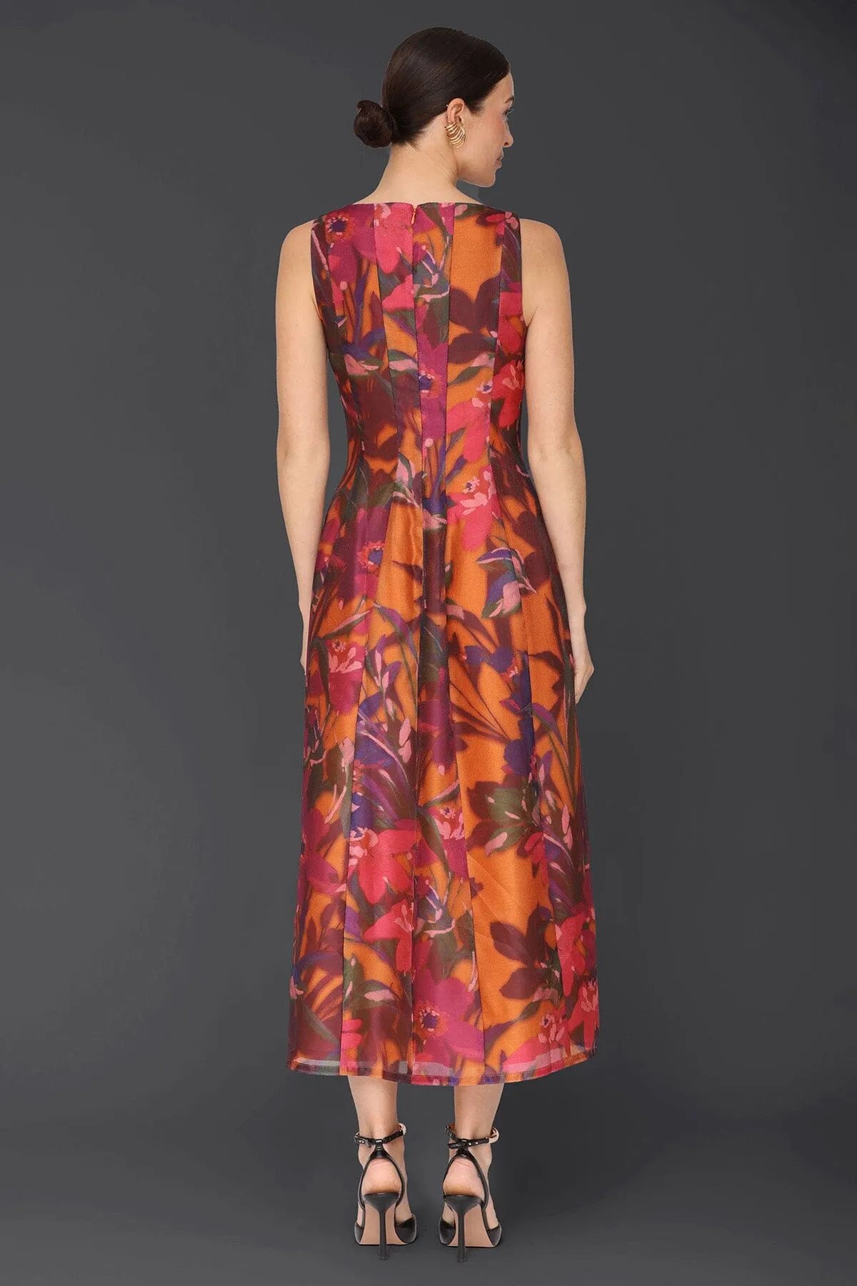 Fall Floral Fit & Flare Maxi Dress sold by Avec Les Filles product image thumbnail 5