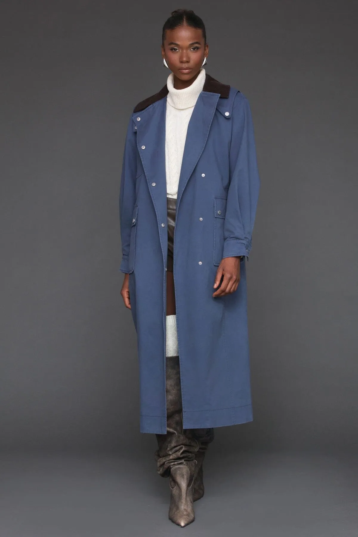 Cotton Utility Trench Coat sold by Avec Les Filles product image thumbnail 4