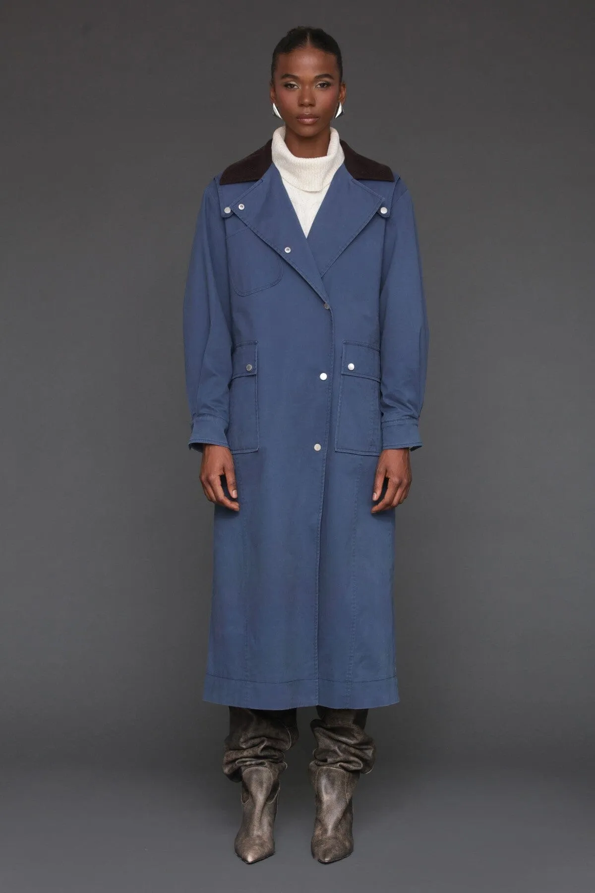 Cotton Utility Trench Coat sold by Avec Les Filles product image thumbnail 5
