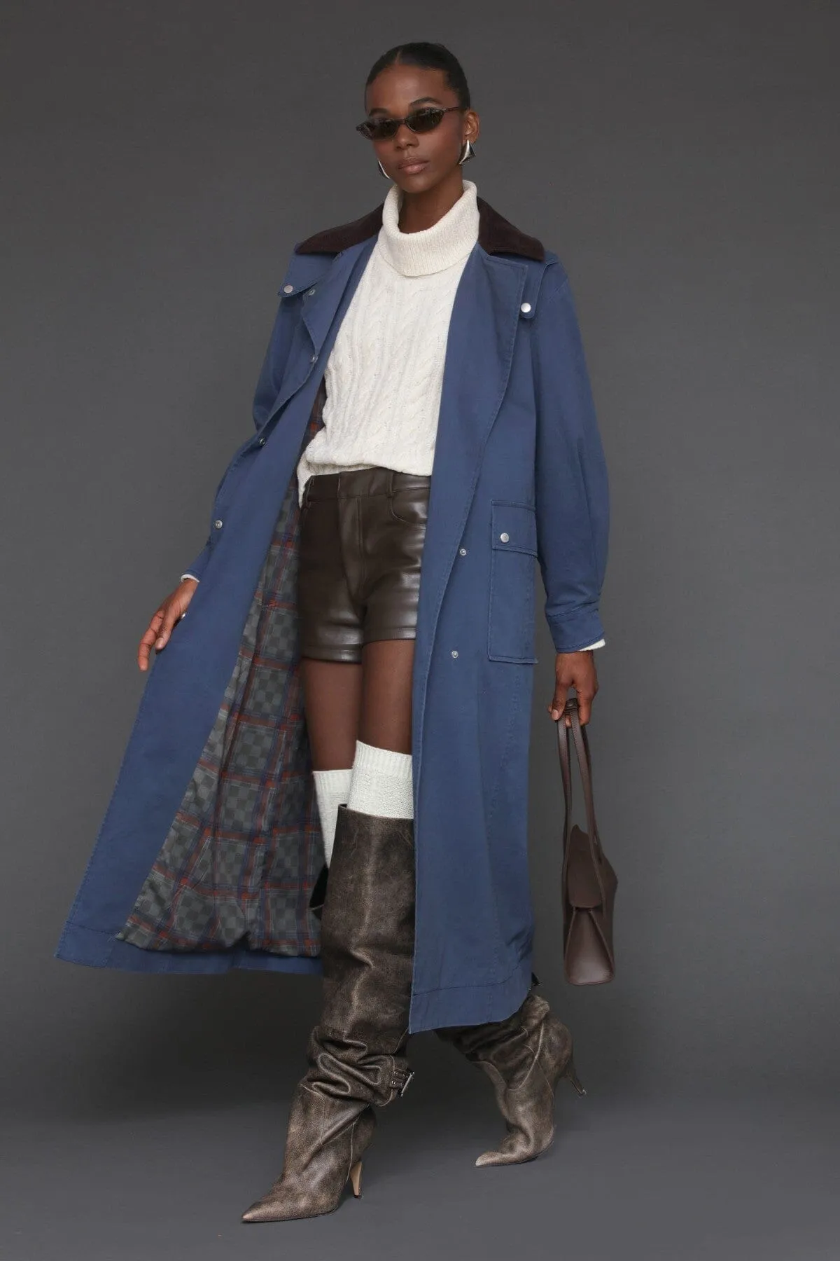 Cotton Utility Trench Coat sold by Avec Les Filles product image thumbnail 3