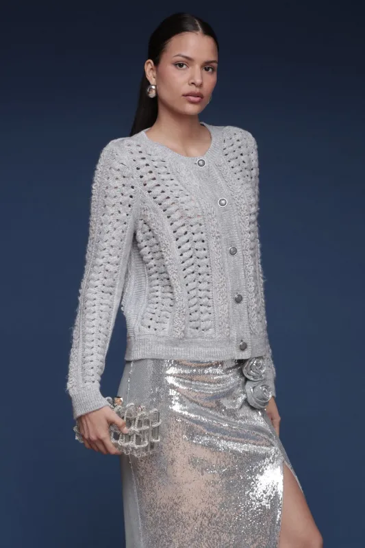 Textured Knit Cardigan sold by Avec Les Filles