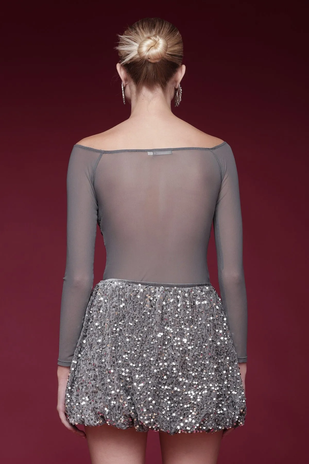 Sheer Mesh Bandeau Top sold by Avec Les Filles product image thumbnail 5