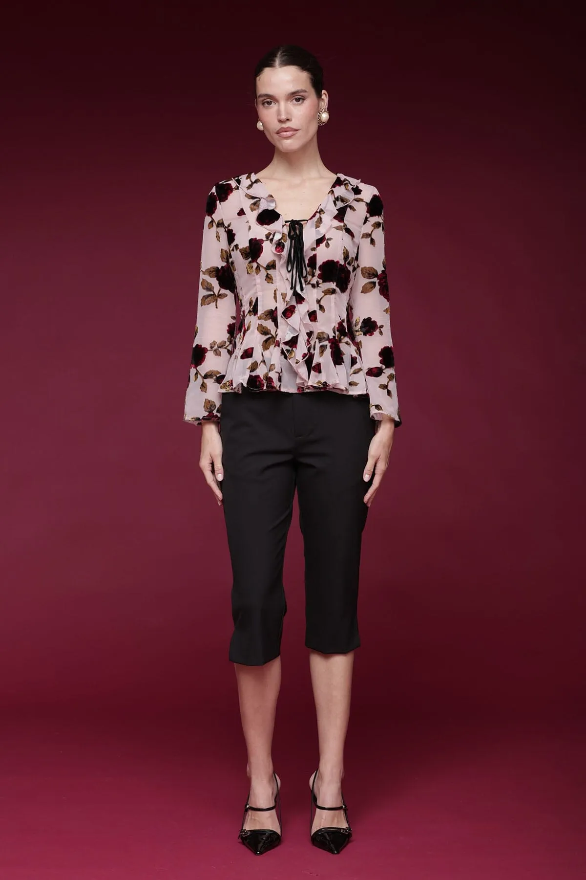 Tailored Capri Pant sold by Avec Les Filles product image thumbnail 3