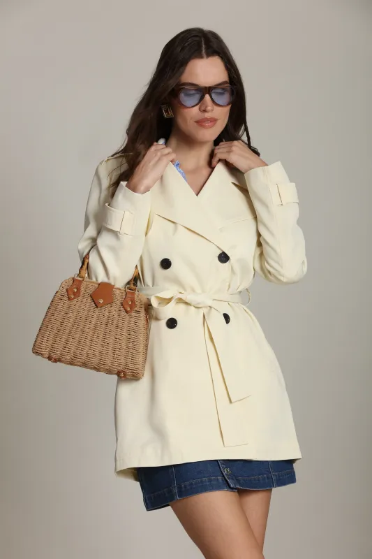 Lightweight Belted Trench Coat made by Avec Les Filles