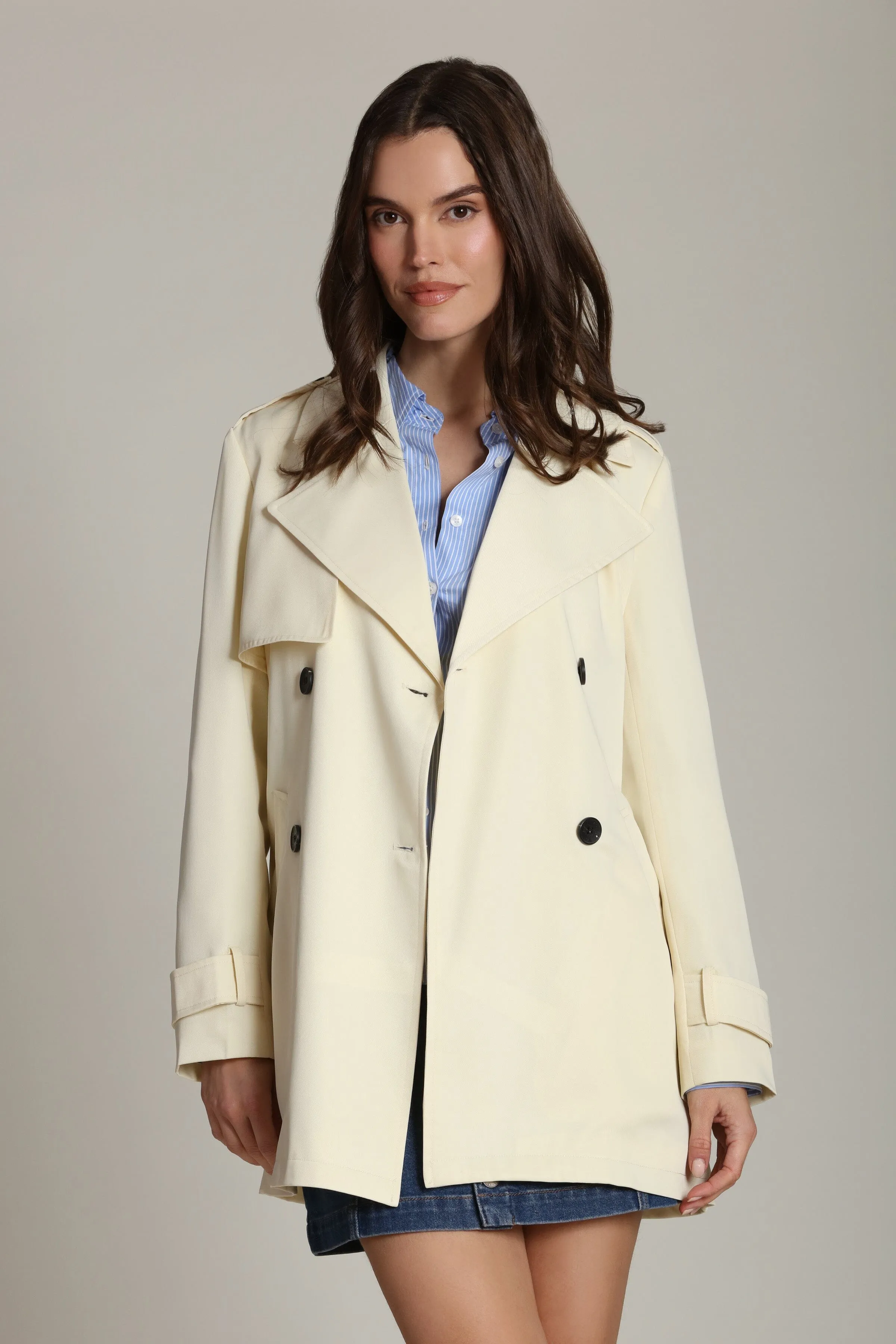 Lightweight Belted Trench Coat sold by Avec Les Filles product image thumbnail 3