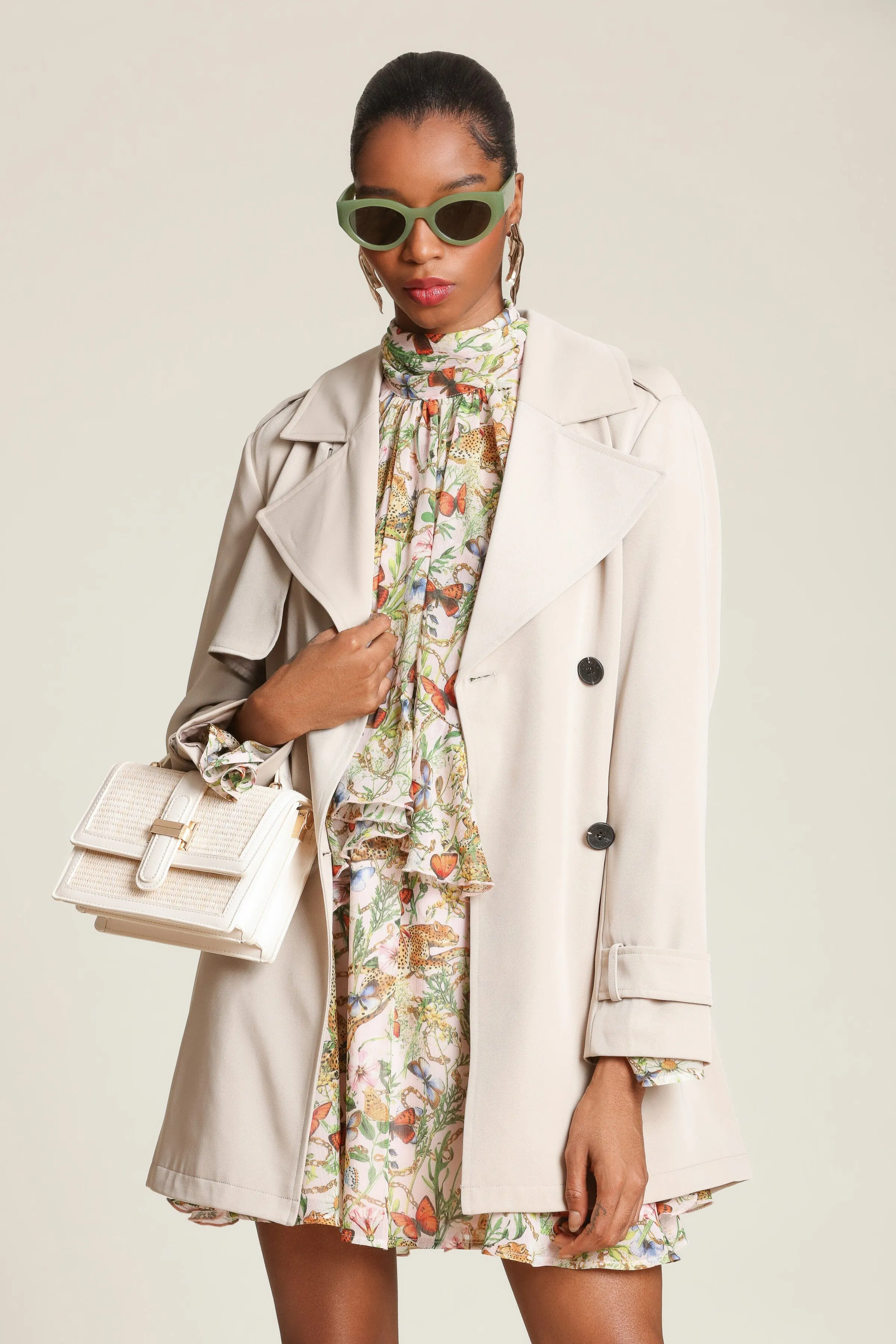 Lightweight Belted Trench Coat sold by Avec Les Filles