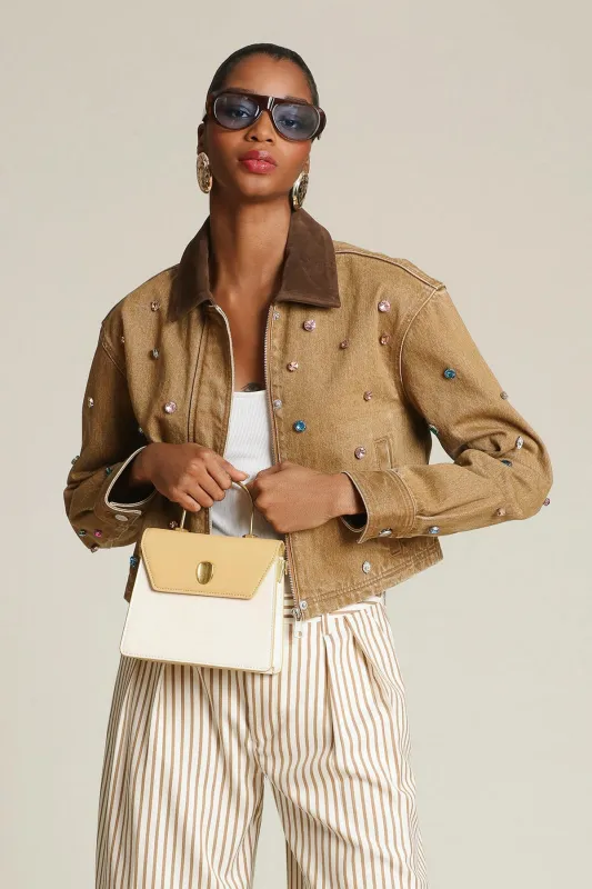 Bejeweled Cotton Jacket made by Avec Les Filles