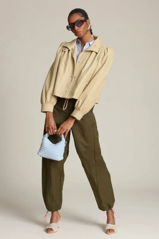 Faux-Ever Leather™ Puff Sleeve Jacket sold by Avec Les Filles