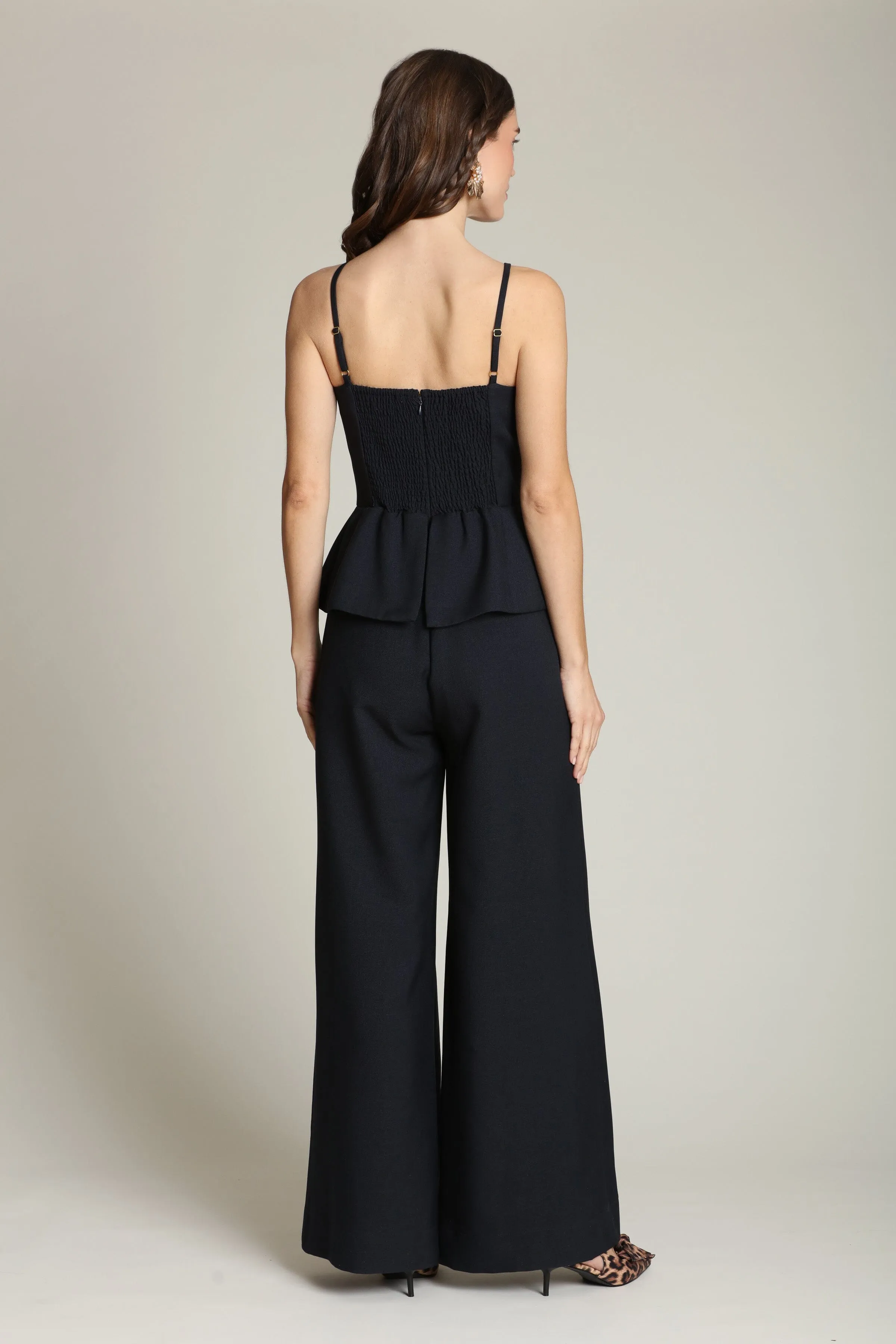 Peplum Wide Leg Jumpsuit sold by Avec Les Filles product image thumbnail 5