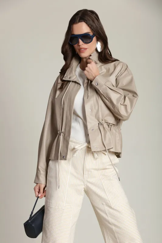 Faux-Ever Leatherâ„¢ Cropped Anorak made by Avec Les Filles