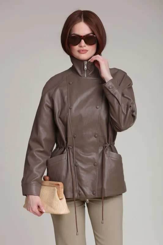 Faux-Ever Leather™ Anorak sold by Avec Les Filles