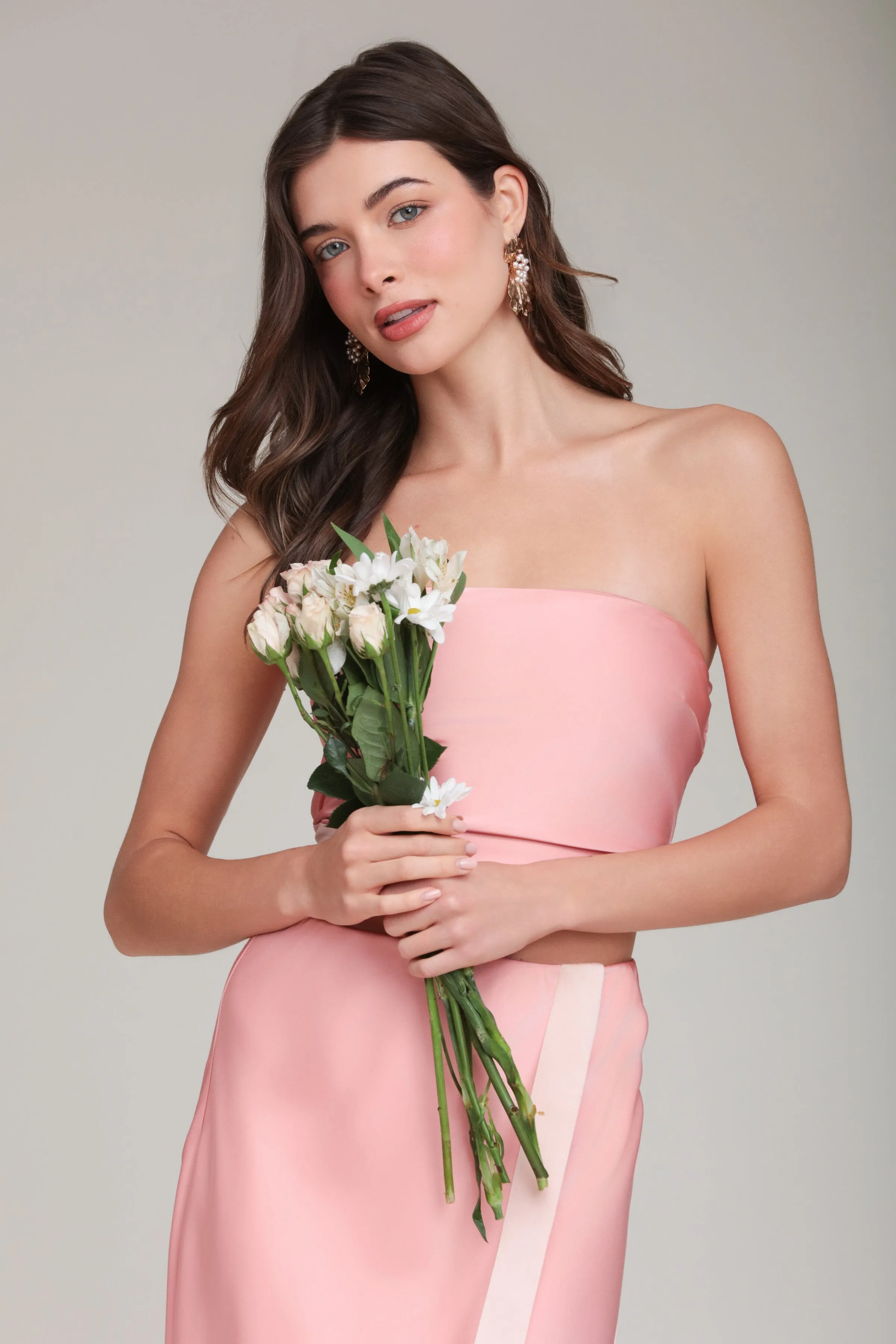 Satin Scarf Crop Top sold by Avec Les Filles product image thumbnail 4