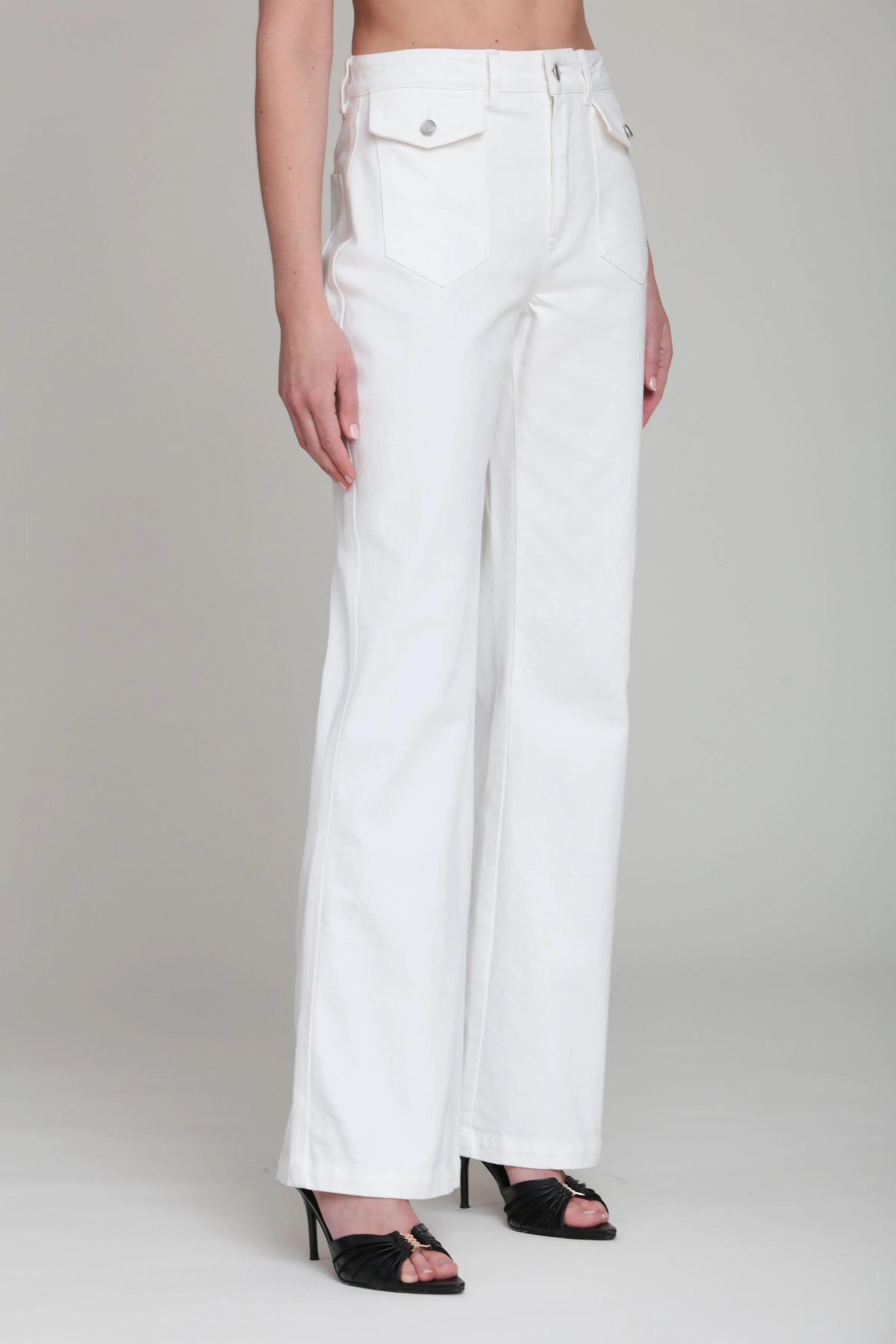 Patch Pocket Flare Jeans sold by Avec Les Filles product image thumbnail 4