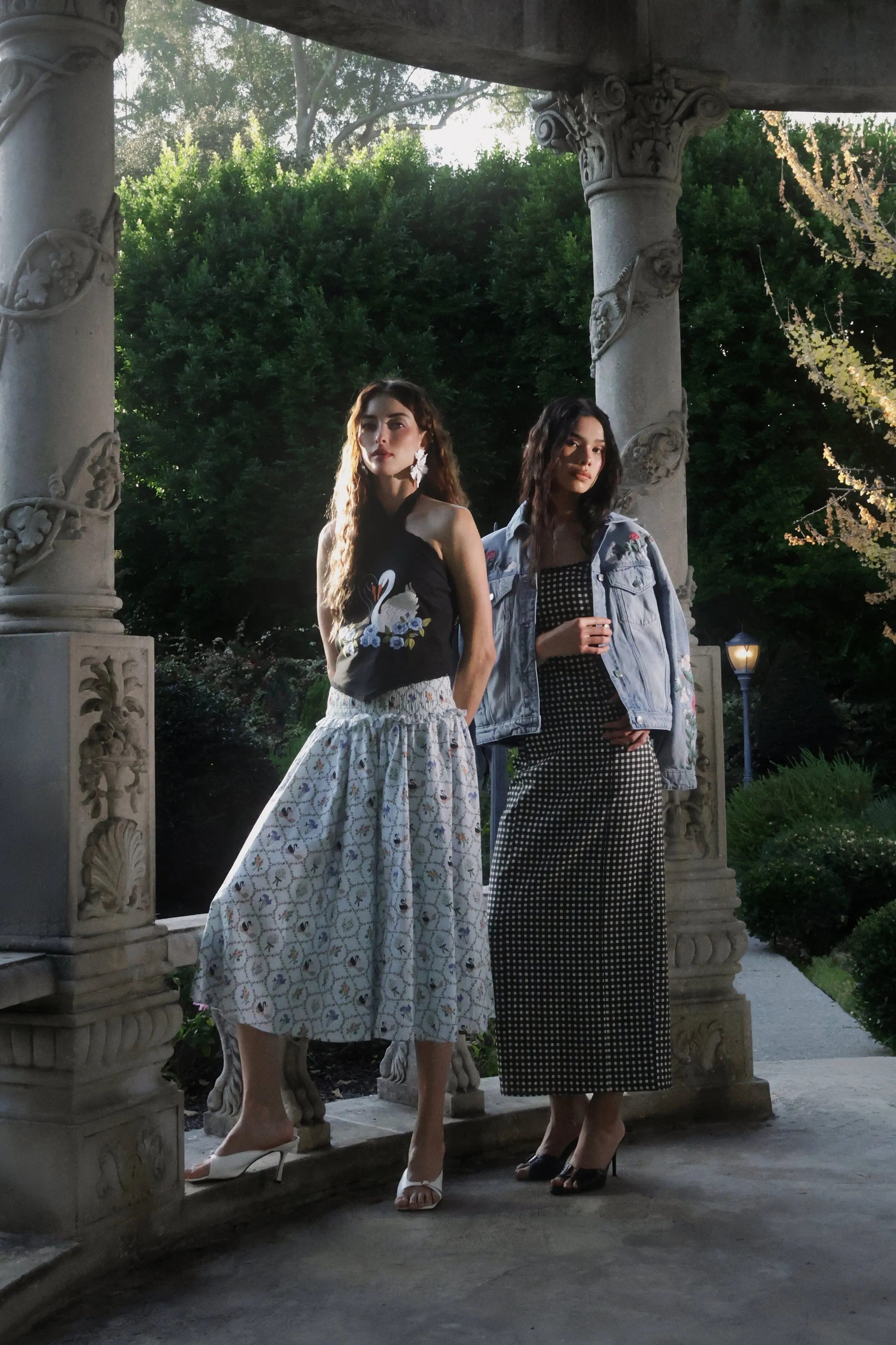 Swan Embroidered Halter Top sold by Avec Les Filles product image thumbnail 3