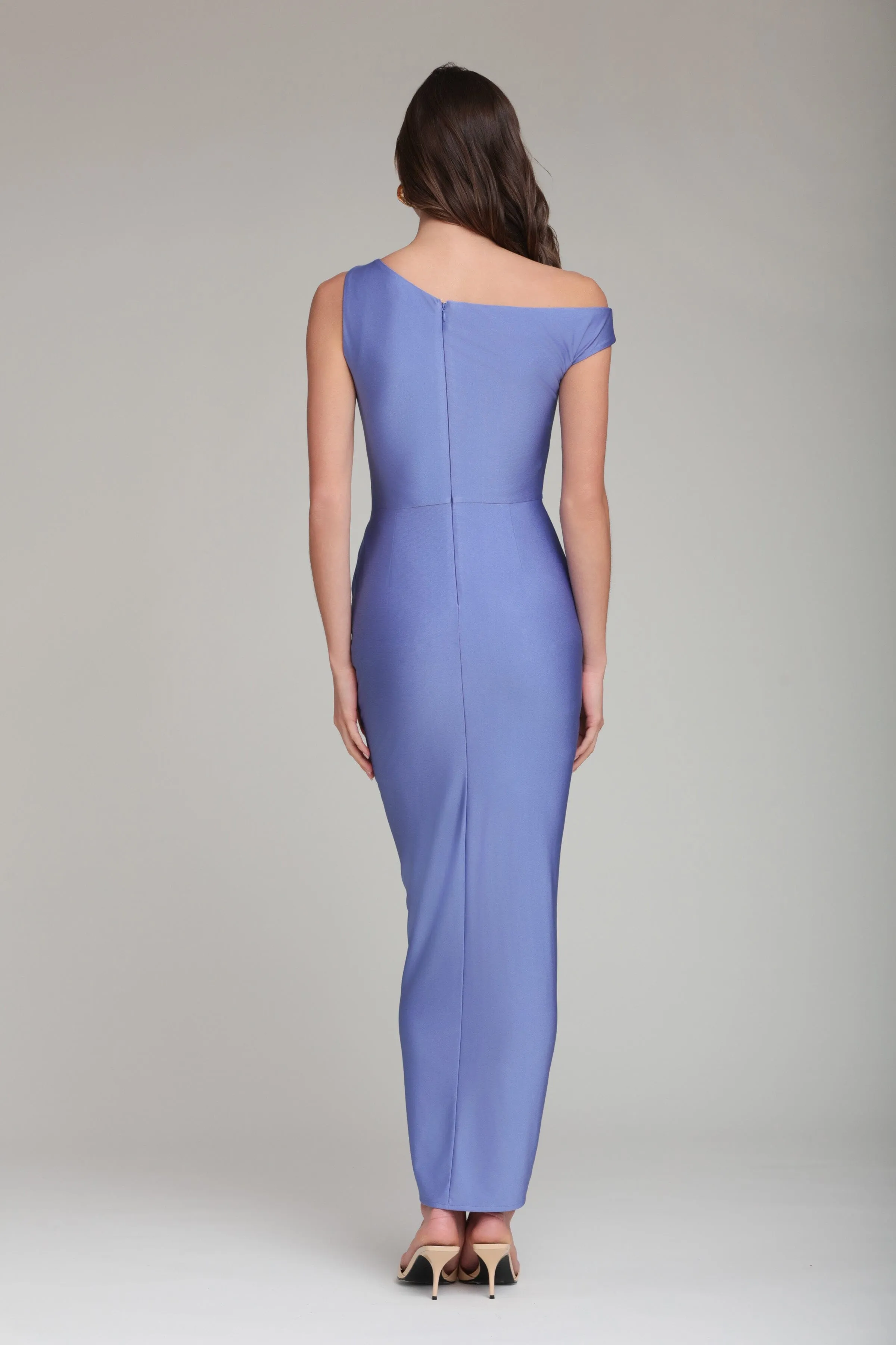 Asymmetric Wrap Front Maxi Dress sold by Avec Les Filles product image thumbnail 5