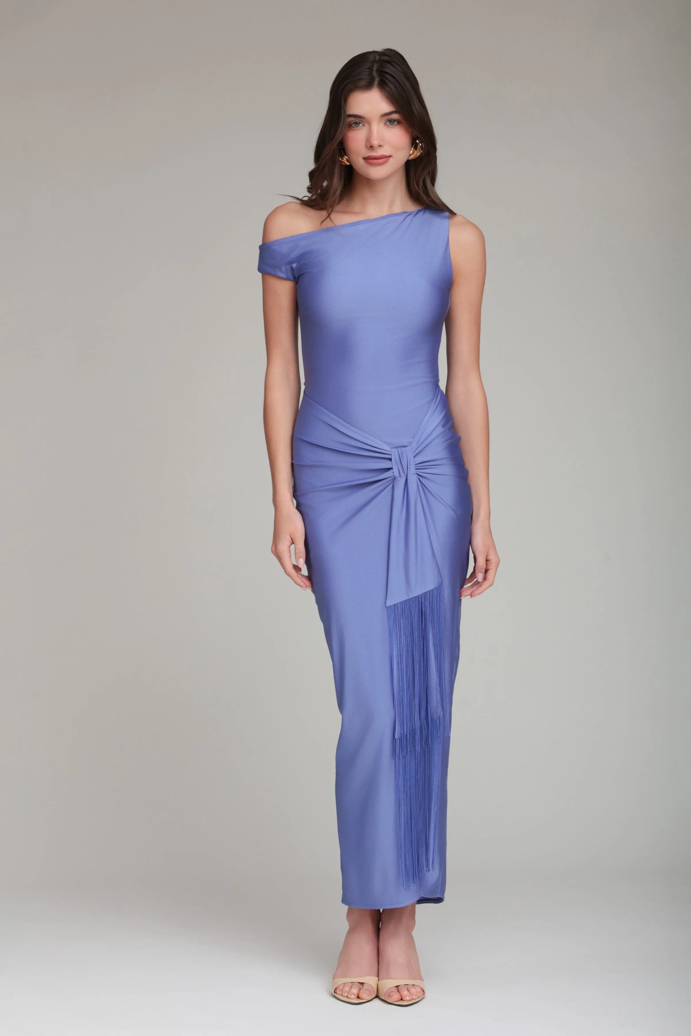 Asymmetric Wrap Front Maxi Dress sold by Avec Les Filles product image thumbnail 3