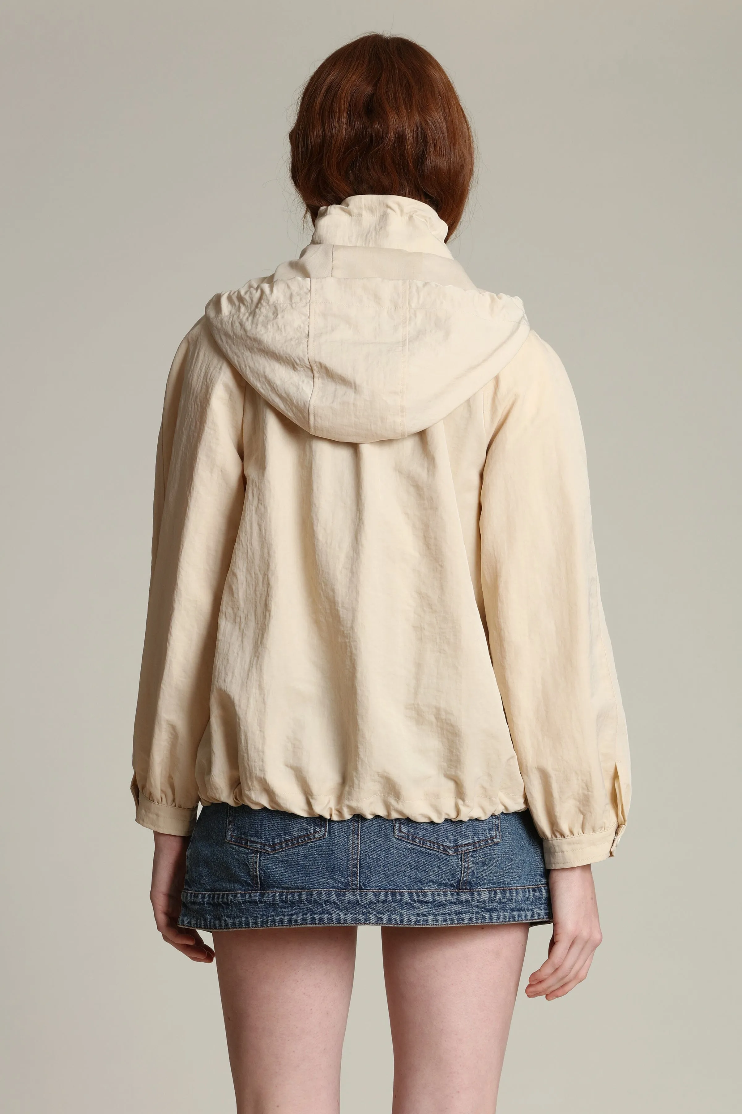 Nylon Balloon Sleeve Windbreaker sold by Avec Les Filles product image thumbnail 5