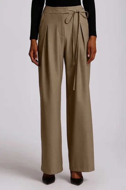 Wide Leg Tie Belt Trouser sold by Avec Les Filles