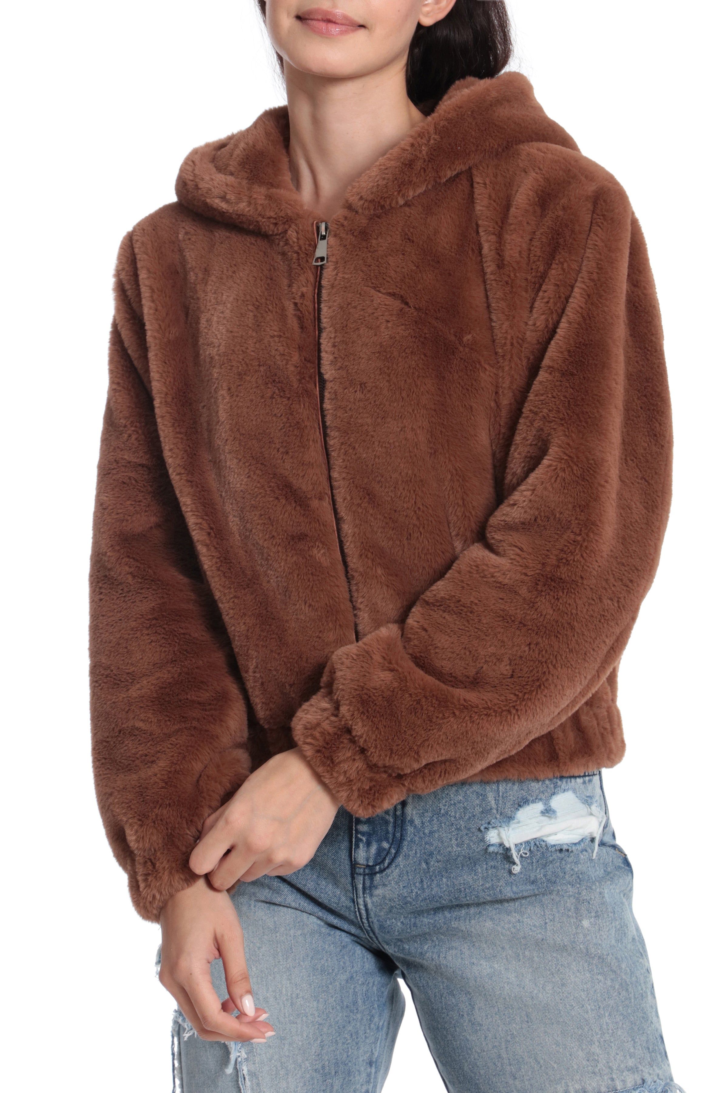 Faux Fur Hoodie sold by Avec Les Filles product image thumbnail 15