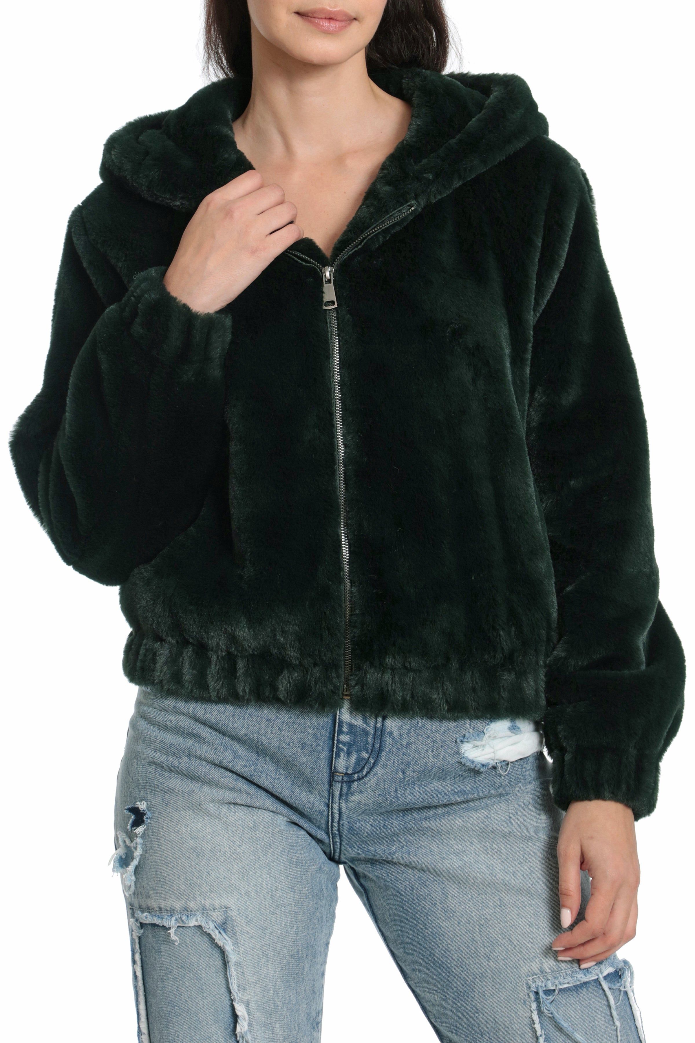 Faux Fur Hoodie sold by Avec Les Filles product image thumbnail 12