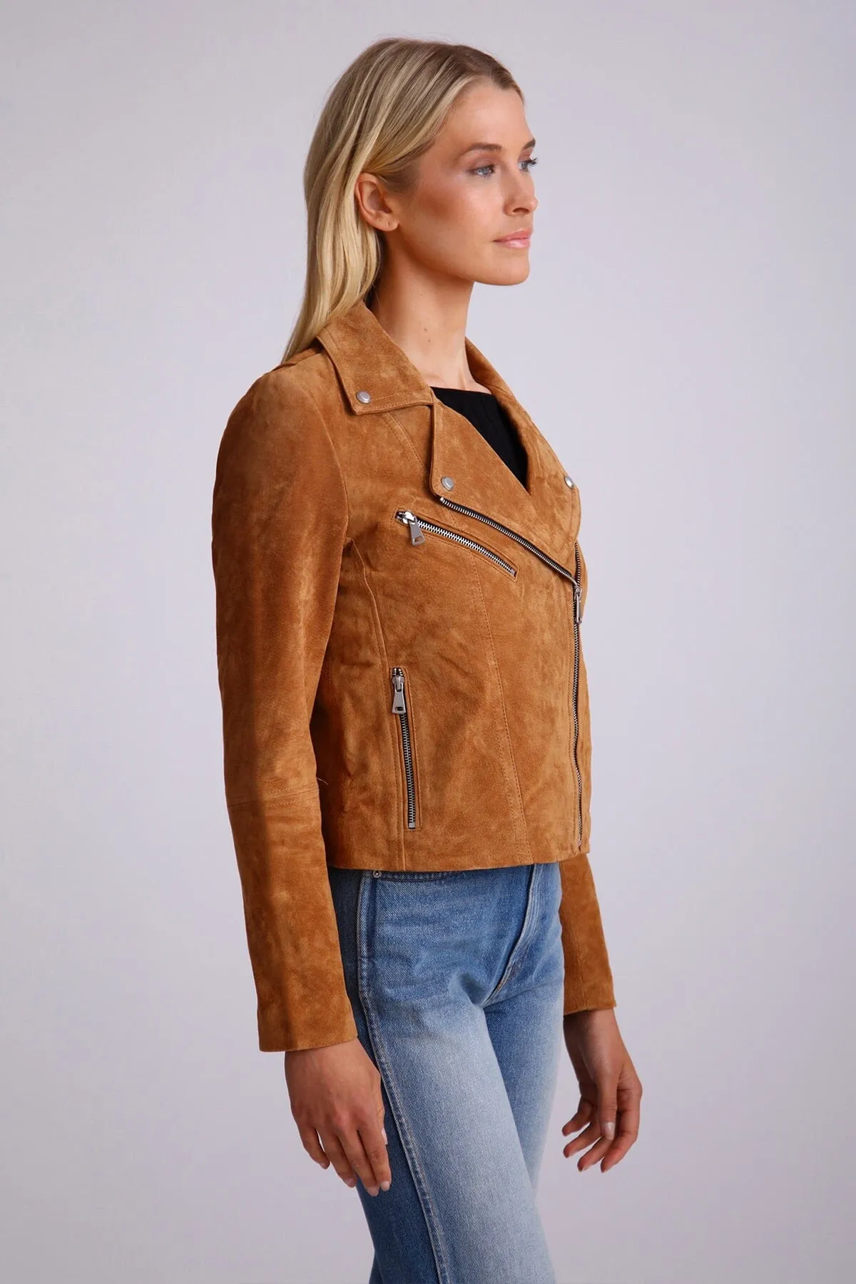 BAGATELLE.NYC Genuine Suede Biker sold by Avec Les Filles product image thumbnail 3