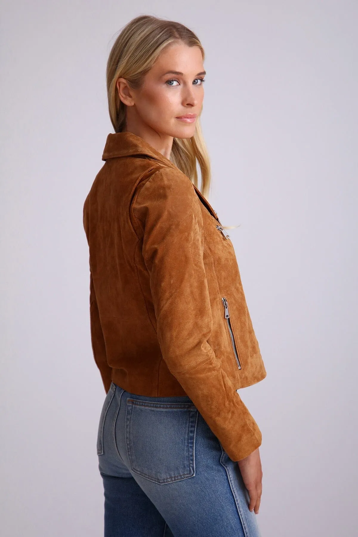 BAGATELLE.NYC Genuine Suede Biker sold by Avec Les Filles product image thumbnail 4