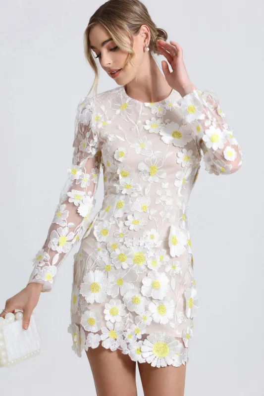 Daisy Embroidered Mini Dress sold by Avec Les Filles