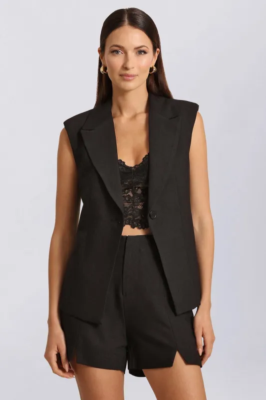 Sculpted Suit Vest sold by Avec Les Filles