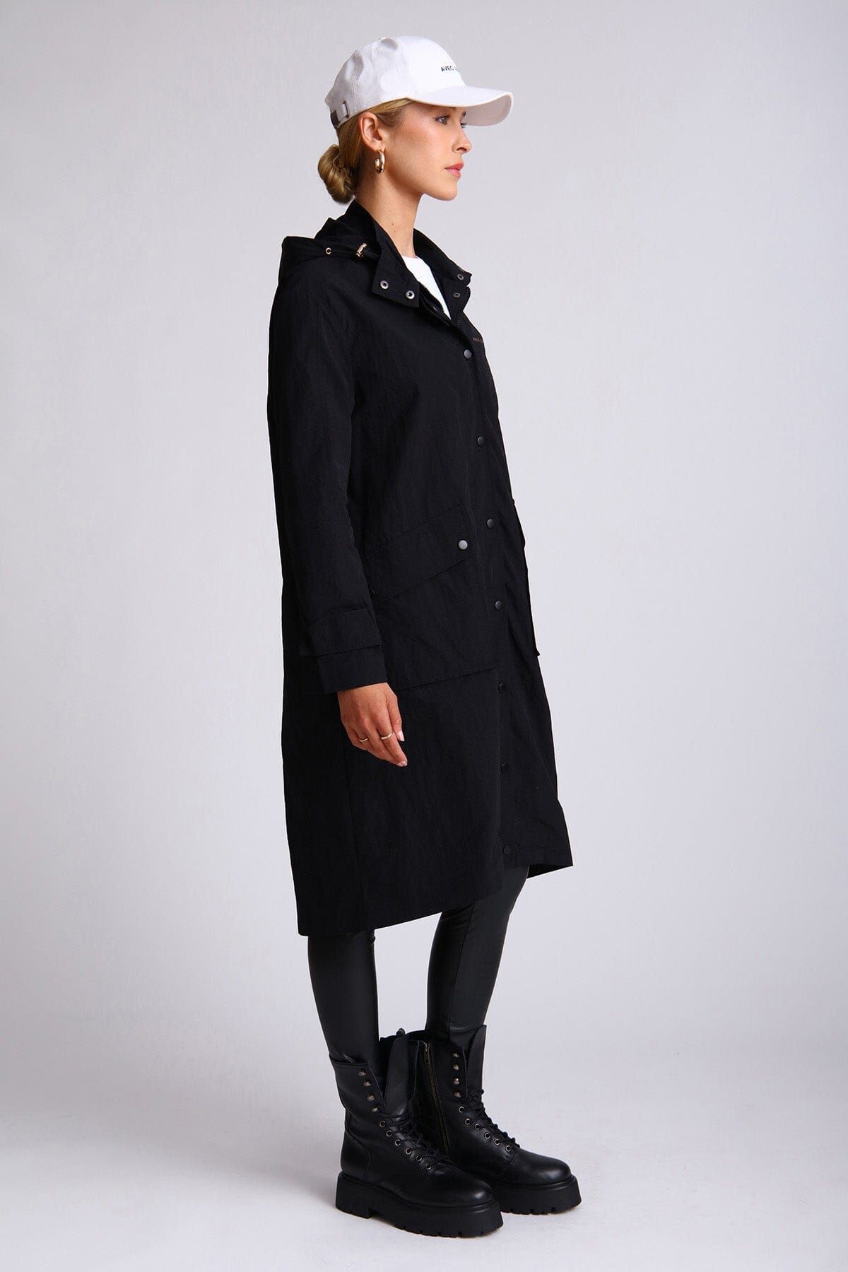 Oversized Nylon Rain Anorak sold by Avec Les Filles product image thumbnail 4
