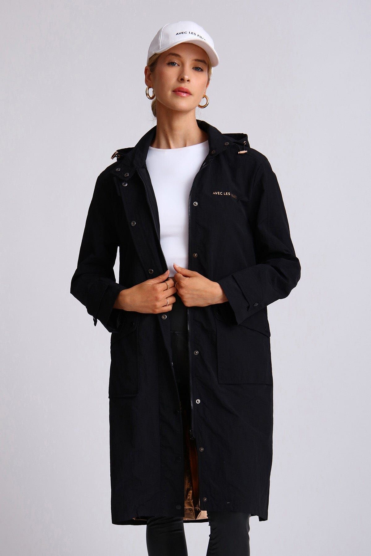 Oversized Nylon Rain Anorak sold by Avec Les Filles product image thumbnail 7