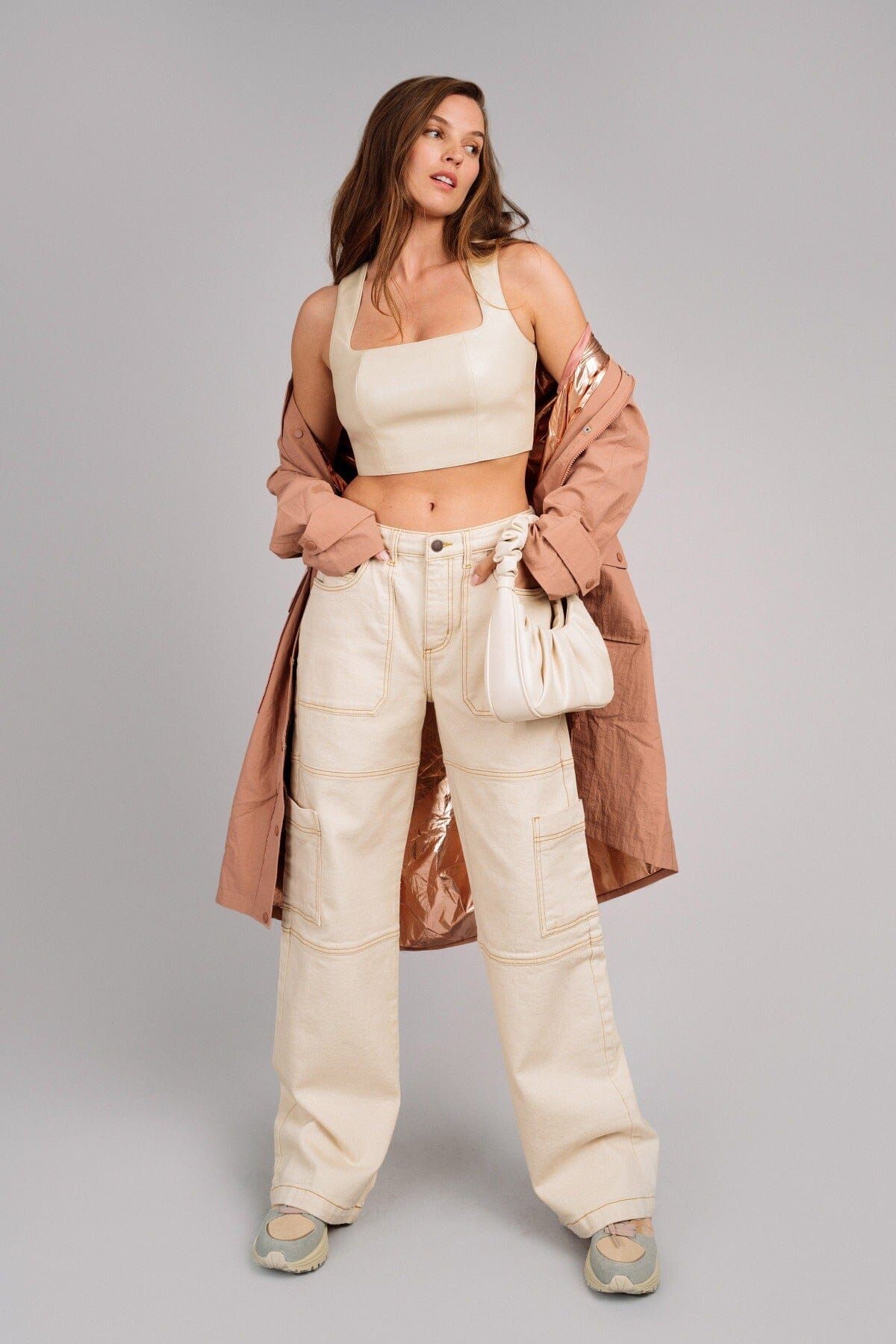 Oversized Nylon Rain Anorak sold by Avec Les Filles product image thumbnail 2