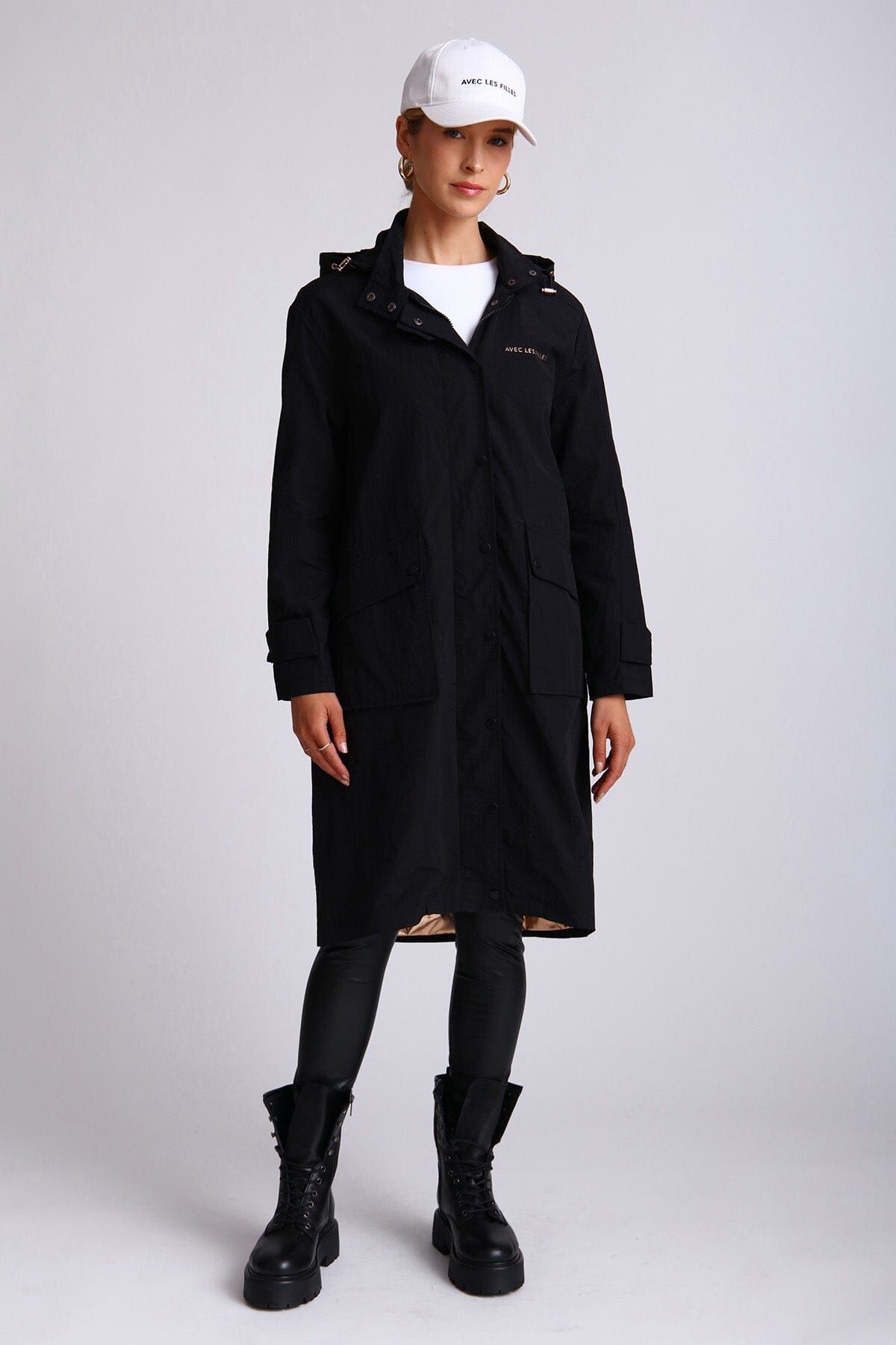 Oversized Nylon Rain Anorak sold by Avec Les Filles product image thumbnail 6