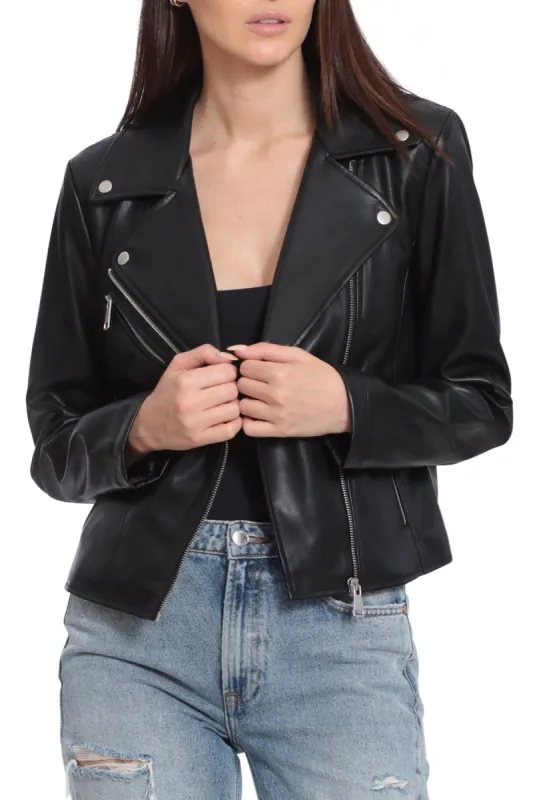 Faux Leather Biker sold by Avec Les Filles