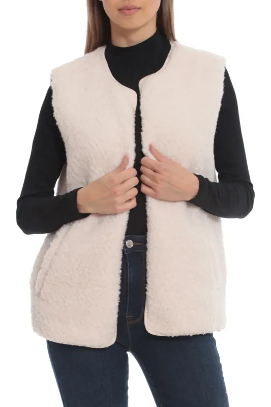 Faux Shearling Vest sold by Avec Les Filles