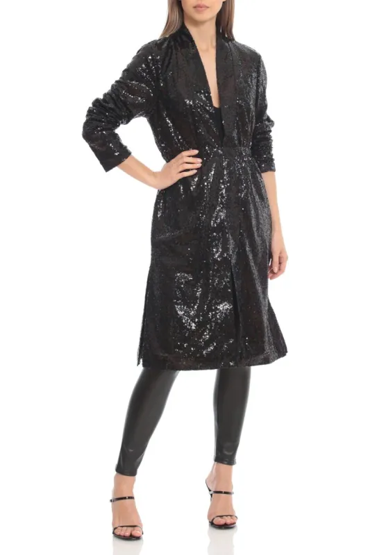 Sequin Duster Jacket sold by Avec Les Filles