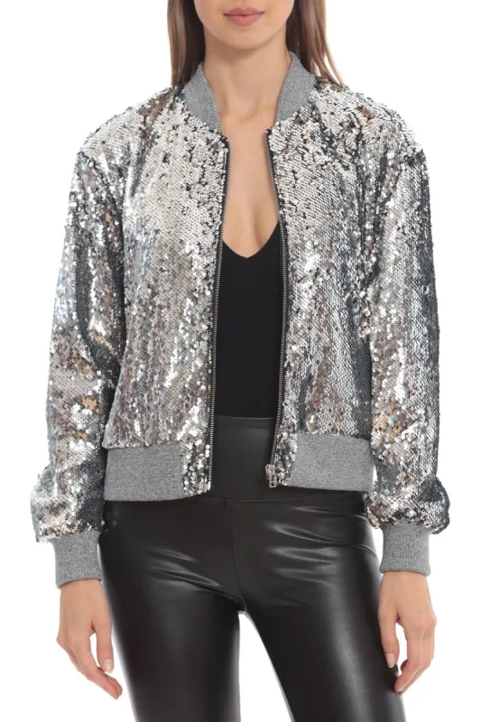 Sequin Bomber Jacket made by Avec Les Filles
