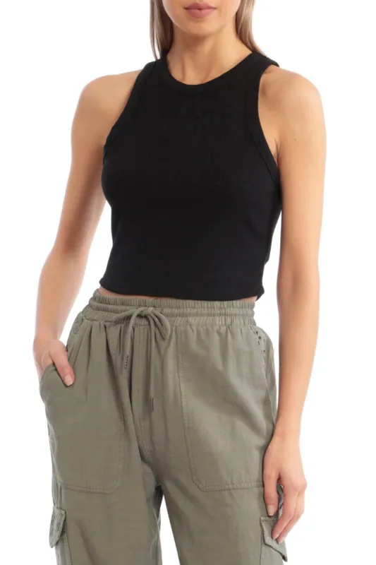 Cropped Rib Knit Tank sold by Avec Les Filles