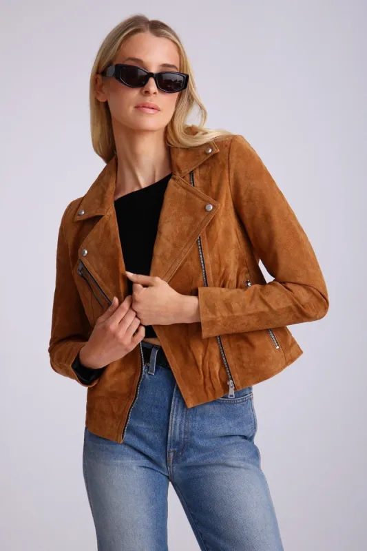 BAGATELLE.NYC Genuine Suede Biker made by Avec Les Filles