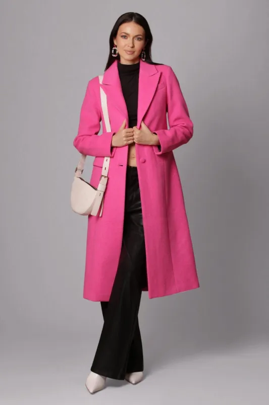 Wool Blend Longline Tailored Coat sold by Avec Les Filles