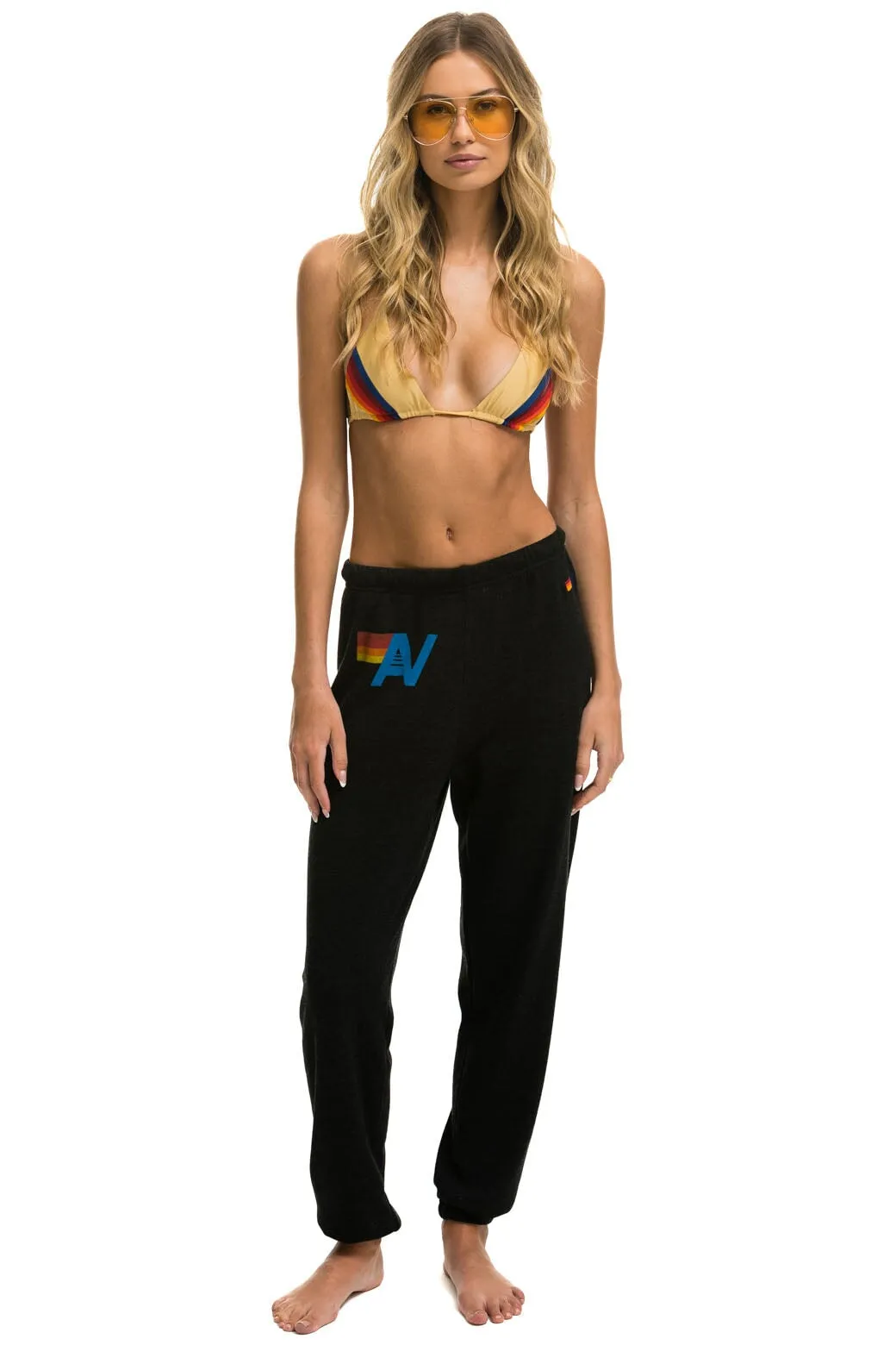 LOGO SWEATPANTS - BLACK sold by Aviator Nation