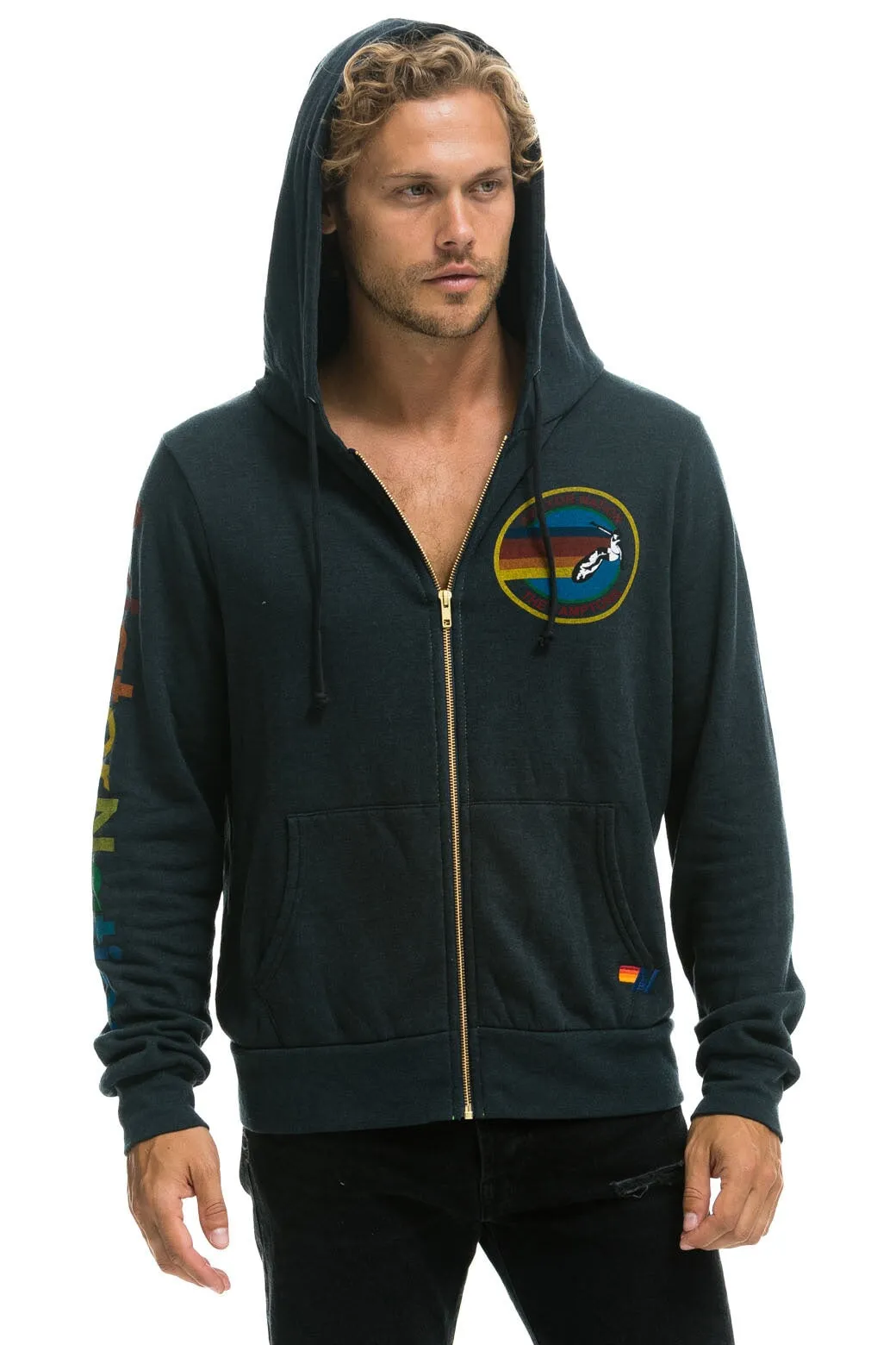 AVIATOR NATION HAMPTONS HOODIE - CHARCOAL sold by Aviator Nation product image thumbnail 2