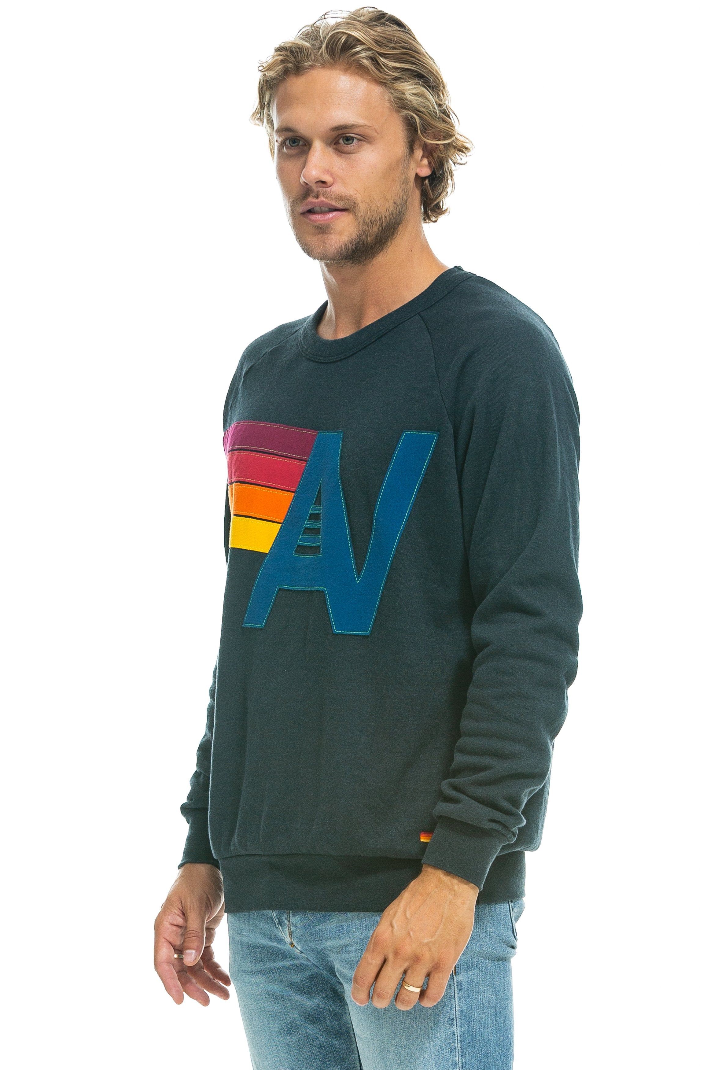 LOGO STITCH CREW SWEATSHIRT - CHARCOAL sold by Aviator Nation product image thumbnail 4