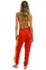 5 STRIPE SWEATPANTS - RED // NEON RAINBOW sold by Aviator Nation