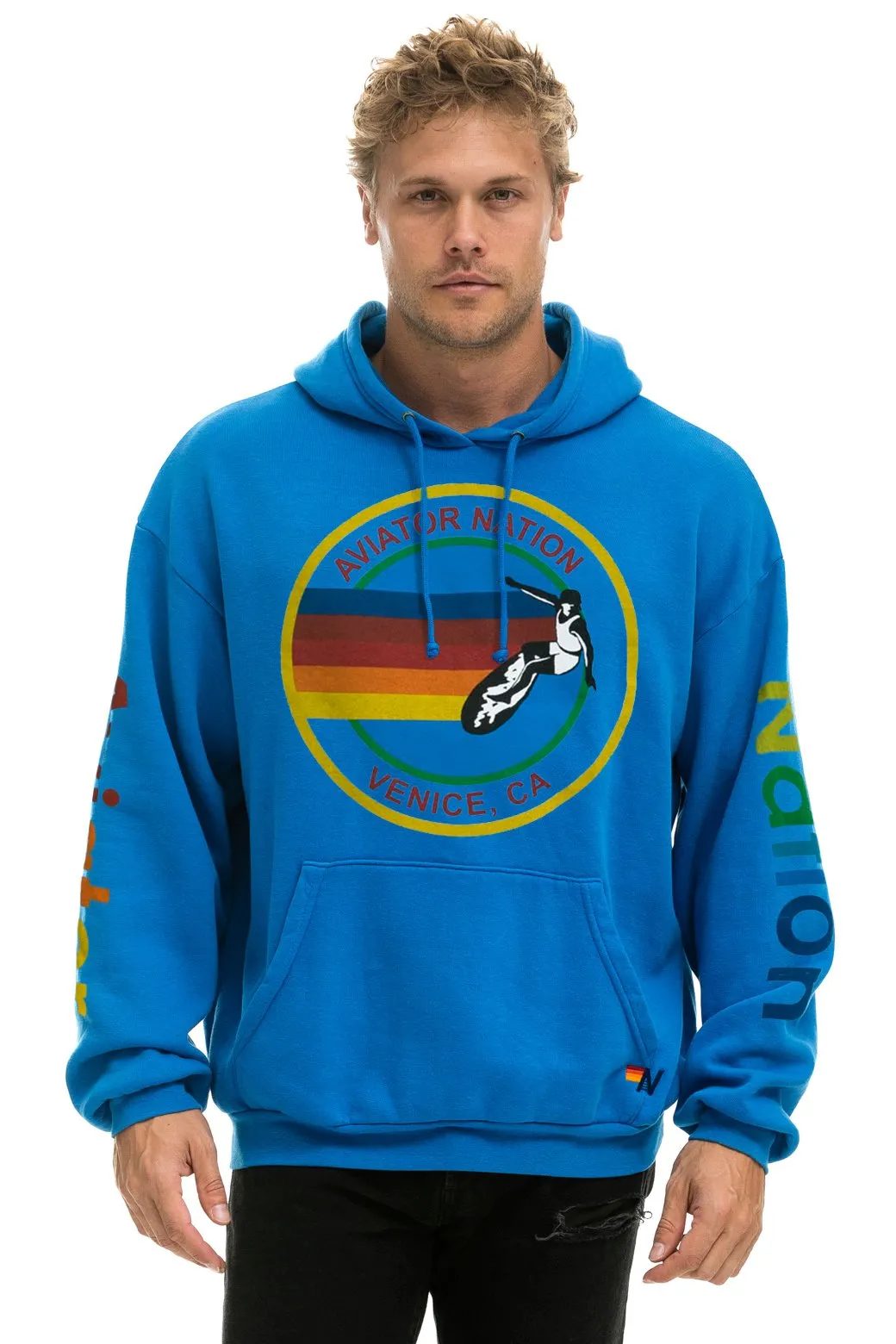 AVIATOR NATION RELAXED PULLOVER HOODIE - OCEAN sold by Aviator Nation product image thumbnail 2