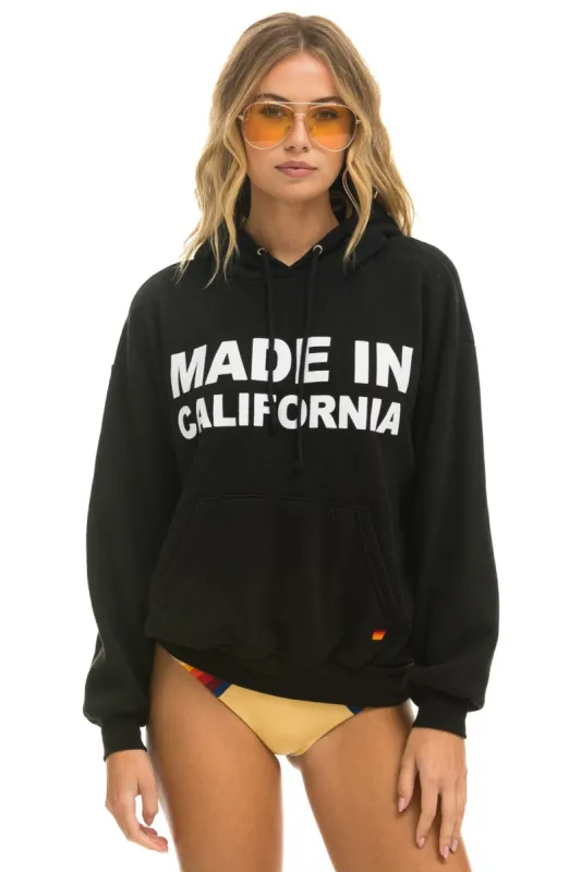 MADE IN CALIFORNIA RELAXED PULLOVER HOODIE - BLACK sold by Aviator Nation