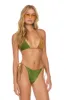 SPARKLE 2 TONE TURKS SIDE TIE CHEEKY BIKINI BOTTOMS - ARMY // MOCHA sold by Aviator Nation