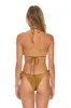 SPARKLE 2 TONE TURKS SIDE TIE CHEEKY BIKINI BOTTOMS - ARMY // MOCHA sold by Aviator Nation